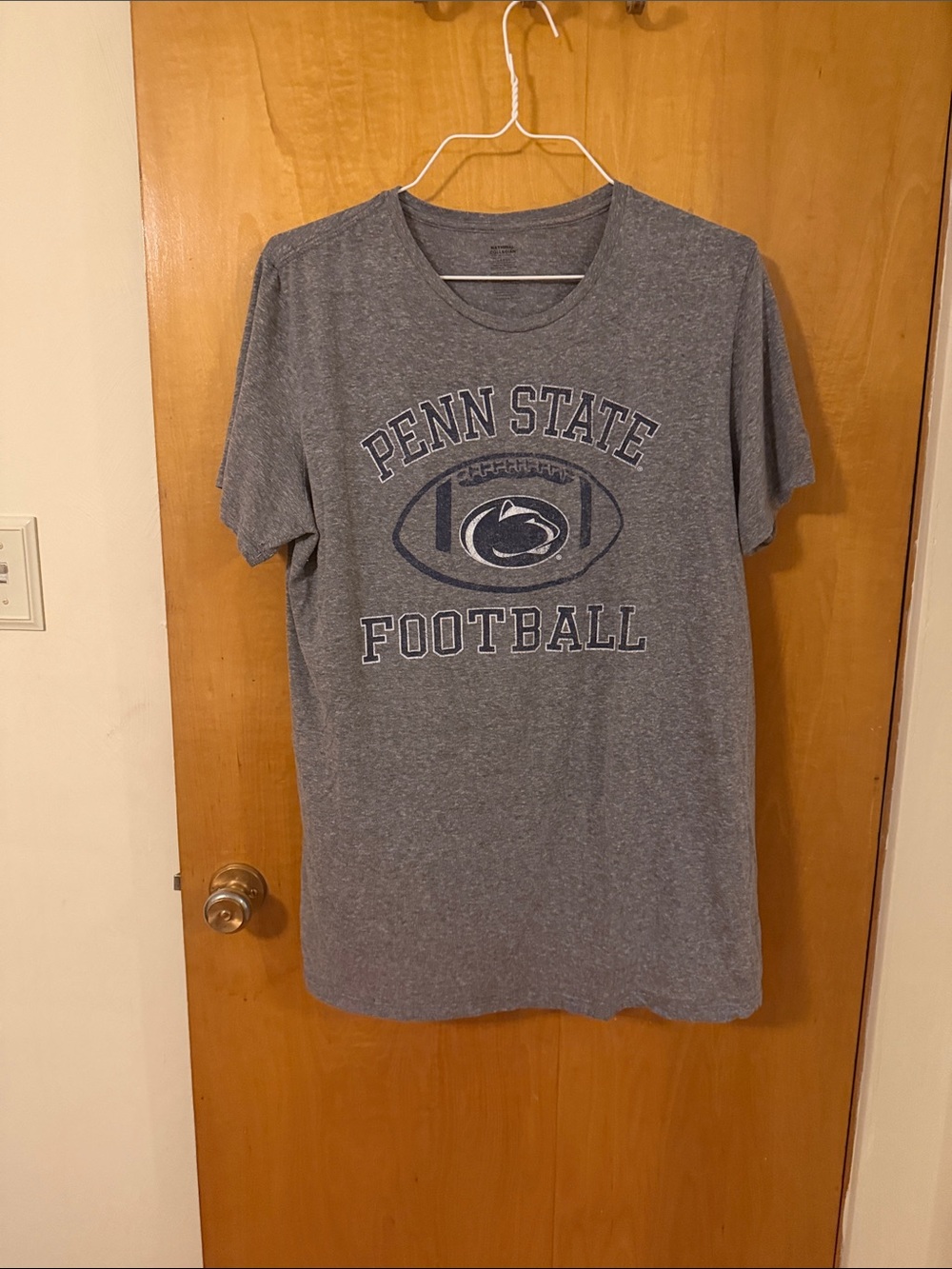 Penn State Football Heather Gray Short Sleeve Tee